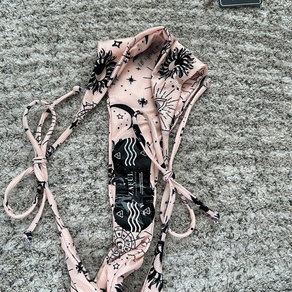 NWT Pink & Black Celestial High Cut Bikini - Picture 6 of 16